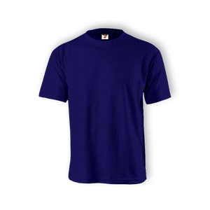 Round Neck T-shirt 100% Cotton: Blue Indigo