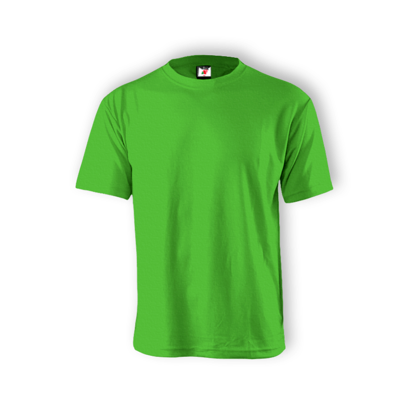 Round Neck T-shirt 100% Cotton: Lime Green