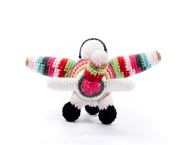 Aeroplane Small Multi-Col Red 7029