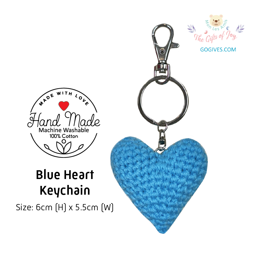 Keychain - Blue Heart