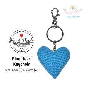 Keychain - Blue Heart