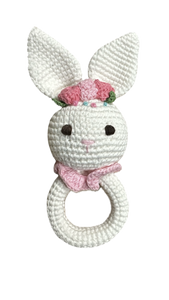 Baby Rattle - Bunny White 8001