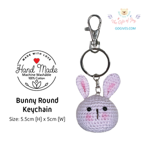 Keychain - Bunny Round