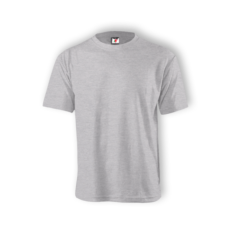 Round Neck T-shirt 100% Cotton:: Grey Ash