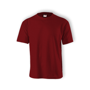 Round Neck T-shirt 100% Cotton: Maroon