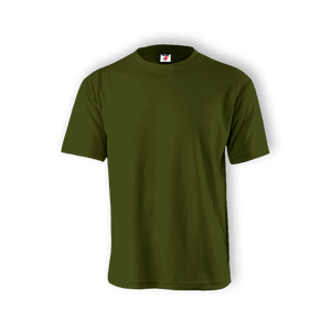 Round Neck T-shirt 100% Cotton: Olive
