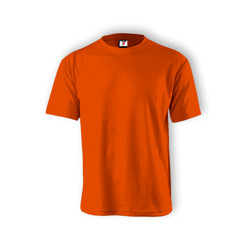 Round Neck T-shirt 100% Cotton: Orange