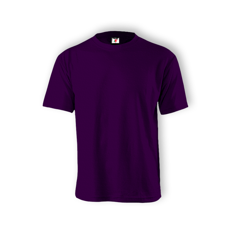 Round Neck T-shirt 100% Cotton: Purple