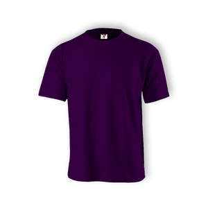 Round Neck T-shirt 100% Cotton: Purple