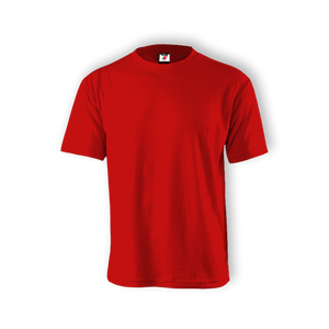 Round Neck T-shirt 100% Cotton: Red